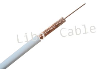 Flexible 75 ohm CATV Coaxial Cable , RG59 Standard Quad Shield Coaxial Cable