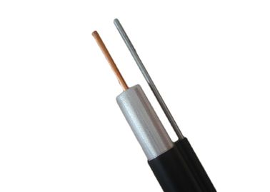 PE Jacket CATV Welded Trunk Coaxial Cable QR412 Floodant Compound Distribution Cable